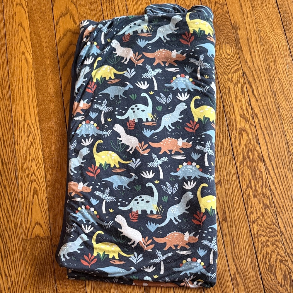 Little Sleepies blue Dinosaur Print Kids blanket